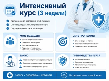 Реабилитация за 21 день в Одинцово